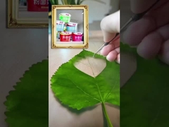 YangZhangGui'nin Vermicelli ve Noodle ile sebze ve marinasyonlu yumurta yapımı bir yaprak oyma