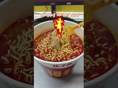 203g Fırın Instant Noodles Hot Pot Tatlısı ve Sebze Malzemeleri