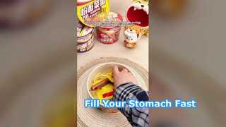 Erişte, yumurtalı ve sosisli erişte， Plus tipi