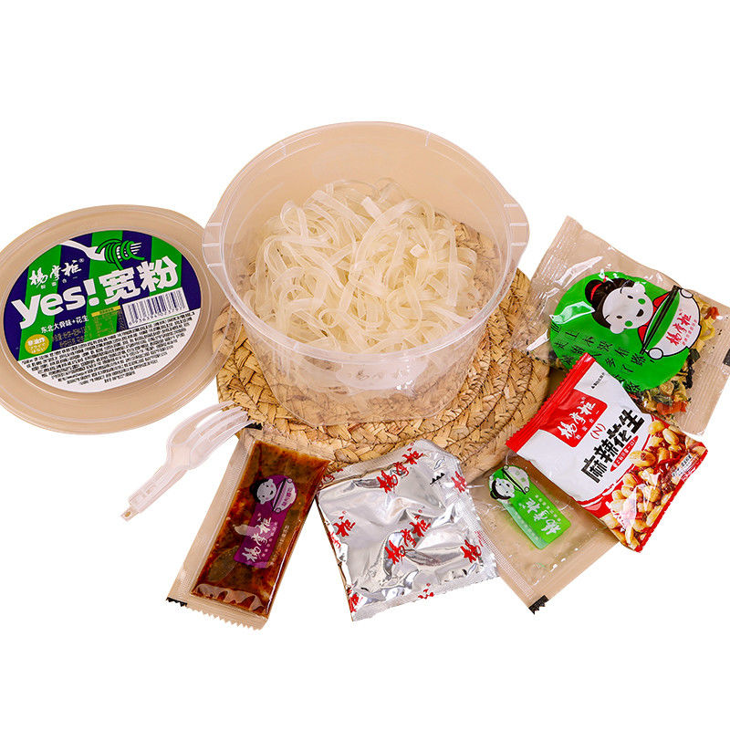 138g*12 Fıçı Çince Tatlı Patates Vermicelli Baharatlı Değil Düzeyin Büyüklüğü Karton başına