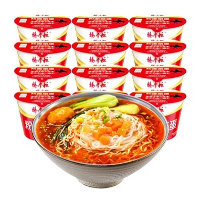 Hızlı / Kolay Asitli ve baharatlı Vermicelli Anlık Noodle Çorbası Anlık 185 gram Asyalı Çince Tatlı